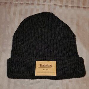 BLACK TIMBERLAND BEANIE